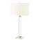 Global Views Bowed Crystal Column 25" High Modern Glass Table Lamp