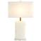 Global Views Brigitte 27 1/4" Modern Alabaster Stone Table Lamp