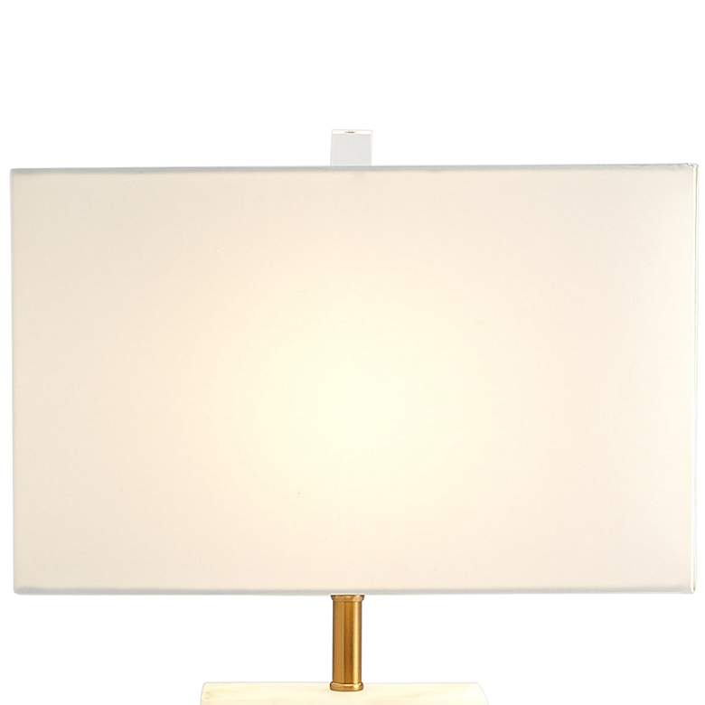 Image 2 Global Views Brigitte 27 1/4" Modern Alabaster Stone Table Lamp more views