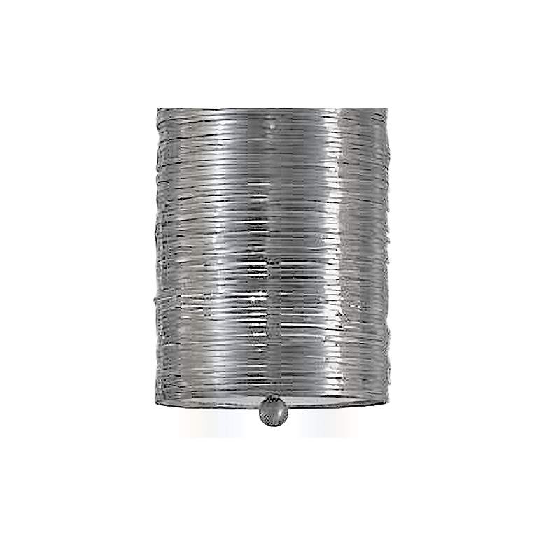 Image 3 Global Views Coil 8" Wide Polished Nickel Drum Mini Pendant more views