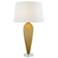 Global Views Colette 35 1/2" Amber Glass Teardrop Modern Table Lamp
