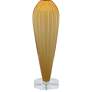Global Views Colette 35 1/2" Amber Glass Teardrop Modern Table Lamp