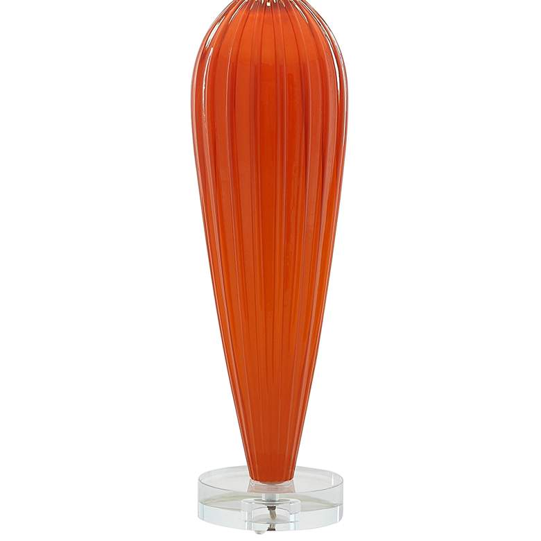 Image 4 Global Views Colette 35 1/2" Orange Glass Modern Teardrop Table Lamp more views