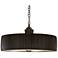 Global Views Crimp 32" Wide Bronze Drum Pendant Light