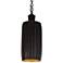 Global Views Crimp Bar 9" Wide Bronze Mini Pendant Light