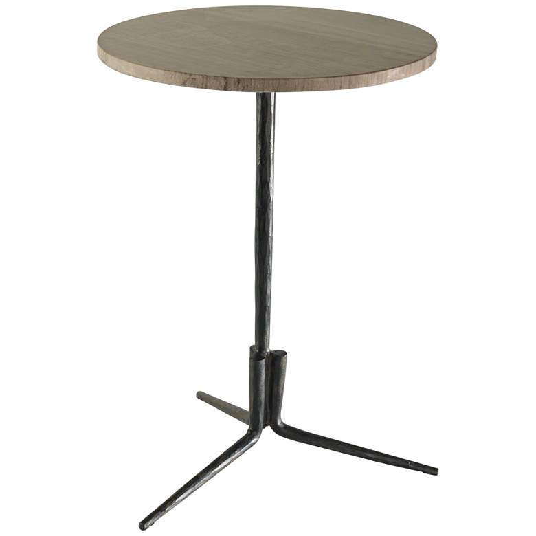 Image 1 Global Views Elevate Natural Iron Marble Top Accent Table