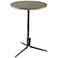 Global Views Elevate Natural Iron Marble Top Accent Table