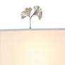 3_Global Views Ginkgo 35 3/4" High Leaf Motif Polished Nickel Table Lamp more views