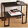 Global Views One-Up 28"W Bronze and Black Granite End Table