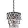 Global Views Prism 25"W Bronze 3-Tier Glass Pendant Light