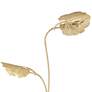 3_Global Views Rimini 74" Satin Brass Metal Leaves Floor Lamp more views