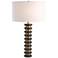 Global Views Stack 30 1/2" High Gold and Black Marble Table Lamp