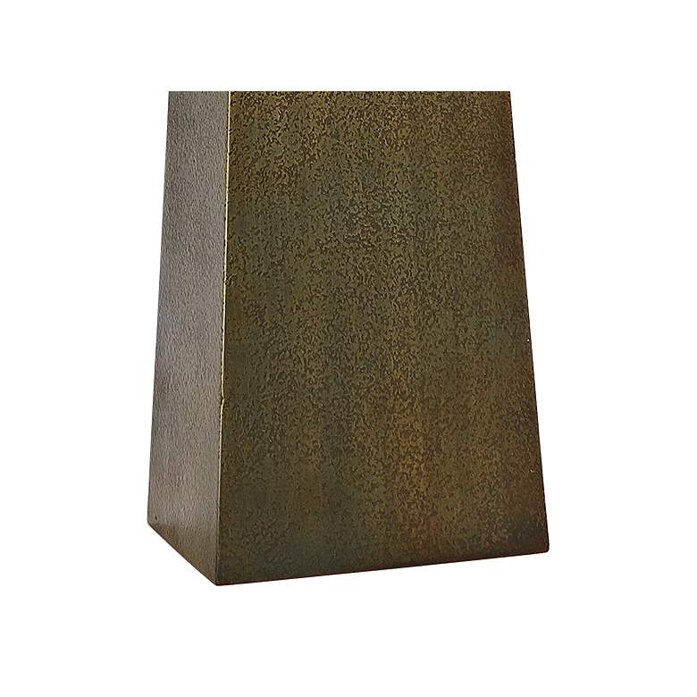 Image 3 Global Views Stoic Ombre 33" Brass Modern Column Table Lamp more views