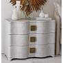 Global Views Toile 40" Wide Belgian Linen Chest of Drawers