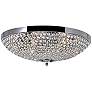 3_Globe 20" Wide Chrome Bowl Ceiling Light
