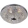 5_Globe 20" Wide Chrome Bowl Ceiling Light more views