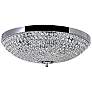 6_Globe 20" Wide Chrome Bowl Ceiling Light more views