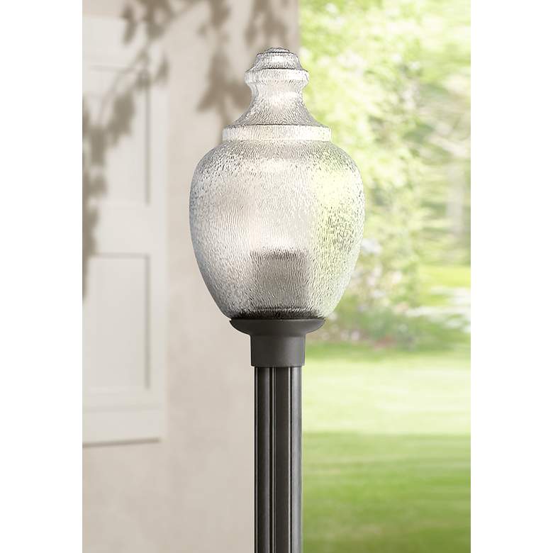Image 1 Globe and Acorn 20 inch High Black Outdoor Post Light