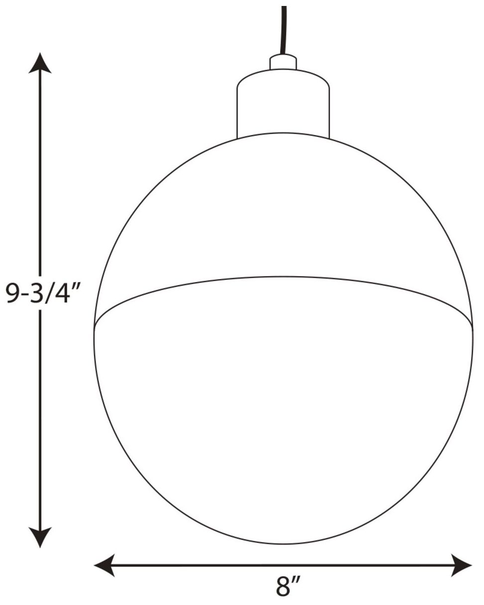Image 4 Globe LED Collection One-Light LED Pendant more views