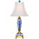 Gloria 18 1/2"H Blue and White Secretary Table Lamp