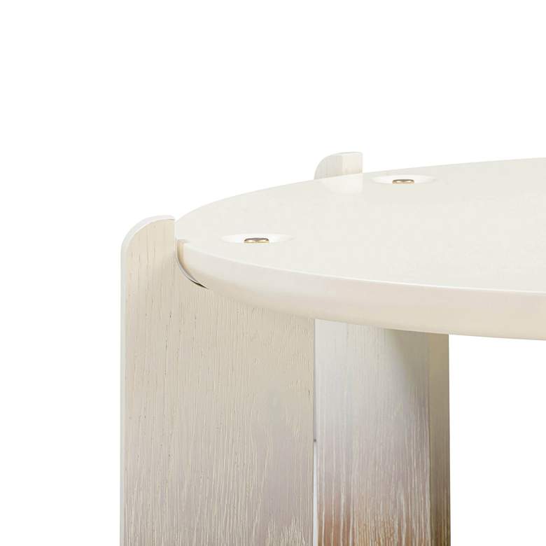 Image 3 Gloria 35 1/2"W Natural Oak Creamy Hue Wood Coffee Table more views
