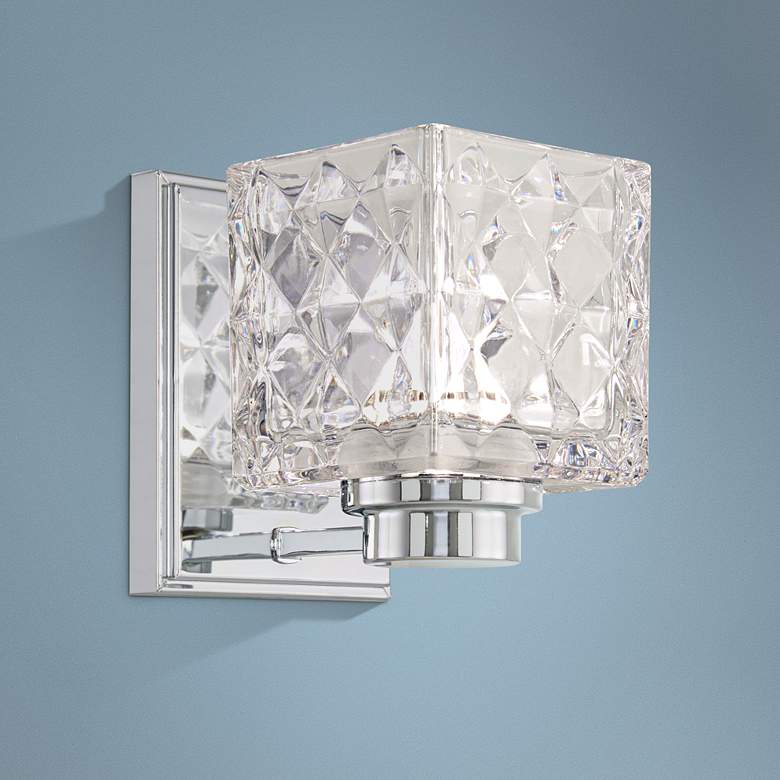 Image 1 Glorietta 6" High Chrome LED Wall Sconce