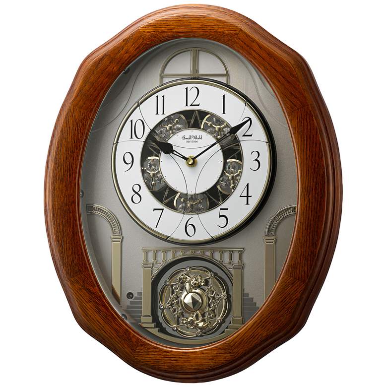 Image 1 Glory 19 3/4 inch High Musical Motion Wall Clock