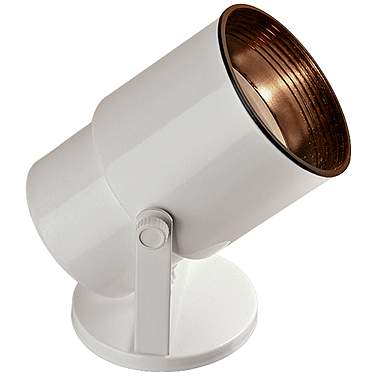 Gloss White 8" High Adjustable Uplight with CFL Bulb