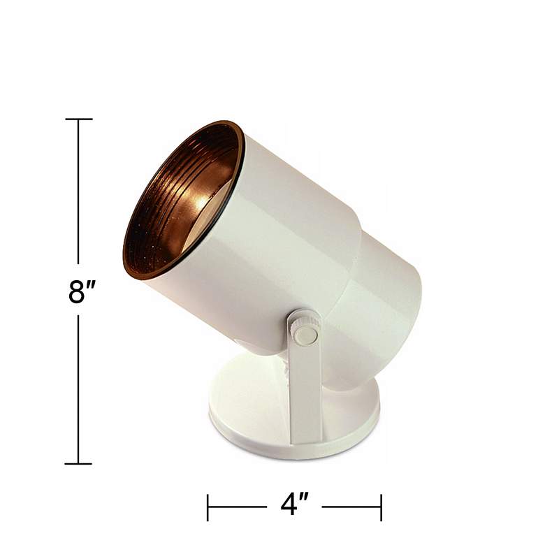 Image 5 Gloss White 8" High Adjustable Accent Uplight more views