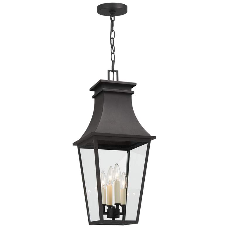 Image 1 Gloucester 25 1/4"H Sand Coal 4-Light Outdoor Hanging Light