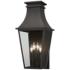 Gloucester 26 1/4" High Sand Coal 4-Light Outdoor Wall Light