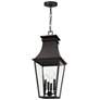 1_Gloucester 28 3/4"H Sand Coal 4-Light Outdoor Hanging Light
