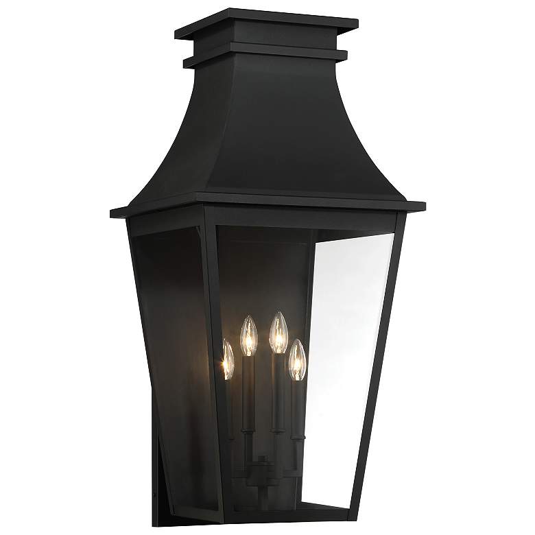 Image 1 Gloucester 36" High Sand Coal 4-Light Outdoor Wall Light