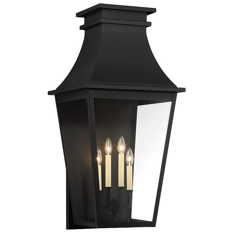 Image 2 Gloucester 36" High Sand Coal 4-Light Outdoor Wall Light more views