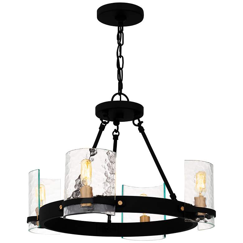 Image 1 Gloucester 4-Light Matte Black Chandelier
