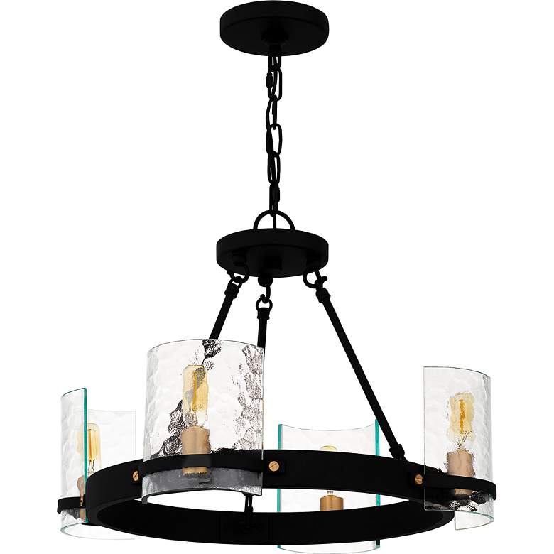Image 2 Gloucester 4-Light Matte Black Chandelier more views