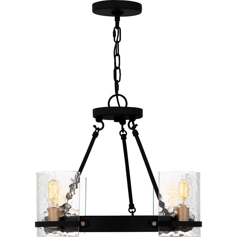 Image 3 Gloucester 4-Light Matte Black Chandelier more views