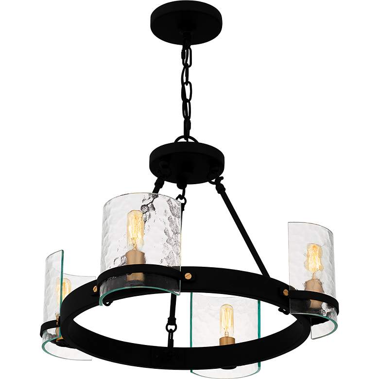 Image 4 Gloucester 4-Light Matte Black Chandelier more views