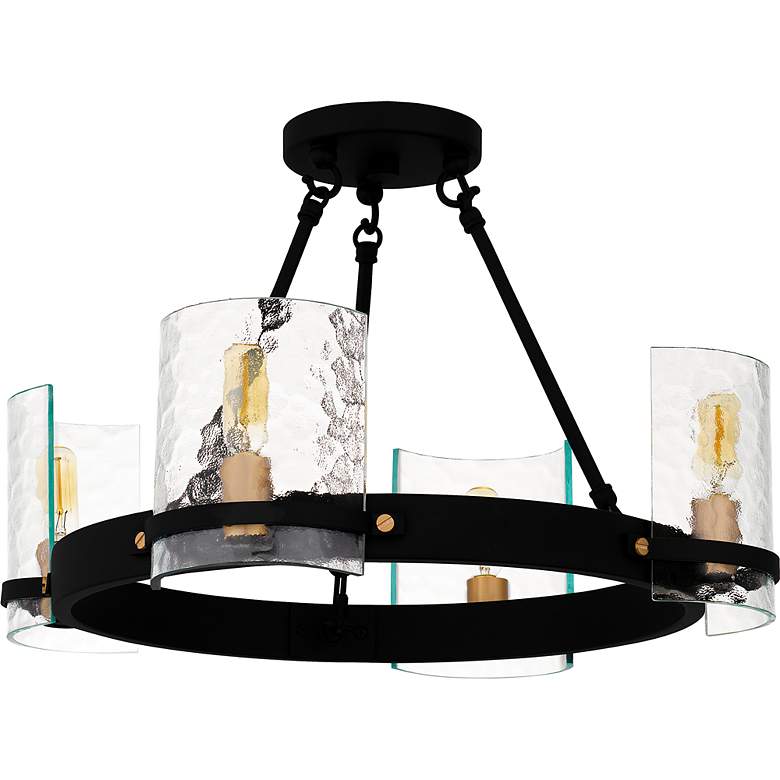 Image 2 Gloucester 4-Light Matte Black Semi-Flush Mount more views