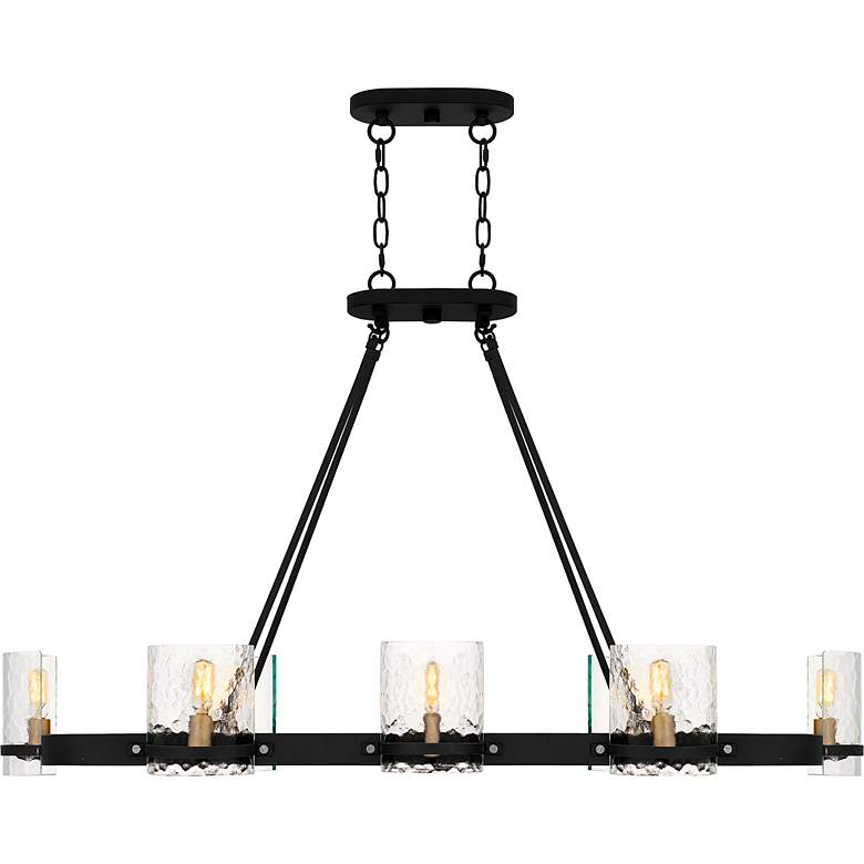 Image 4 Gloucester 8-Light Matte Black Linear Chandelier more views