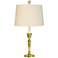Gloucester Candlestick 28" Polished Brass Traditional Table Lamp