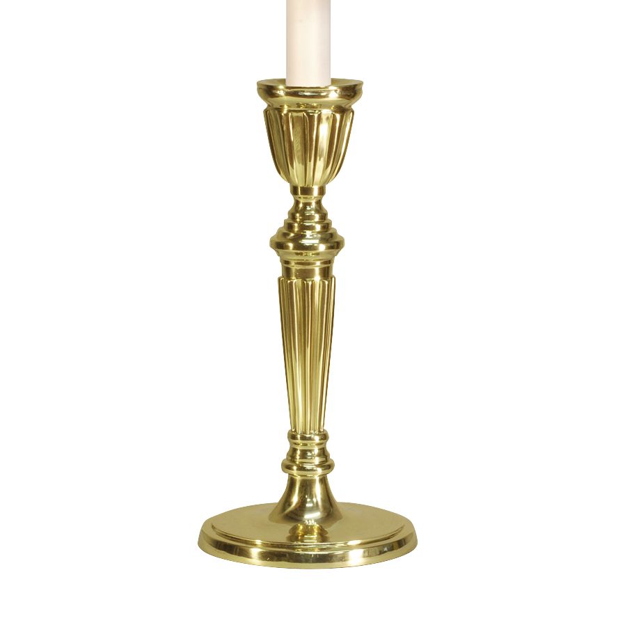 Image 4 Gloucester Candlestick 28" Polished Brass Traditional Table Lamp more views