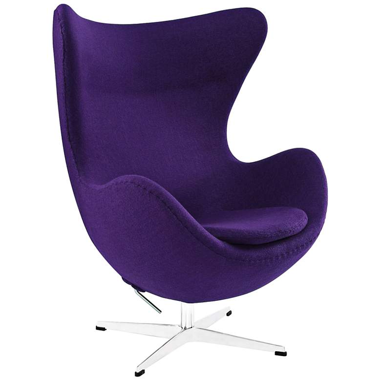 Image 1 Glove Modern Purple Fabric Lounge Chair
