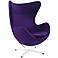 Glove Modern Purple Fabric Lounge Chair