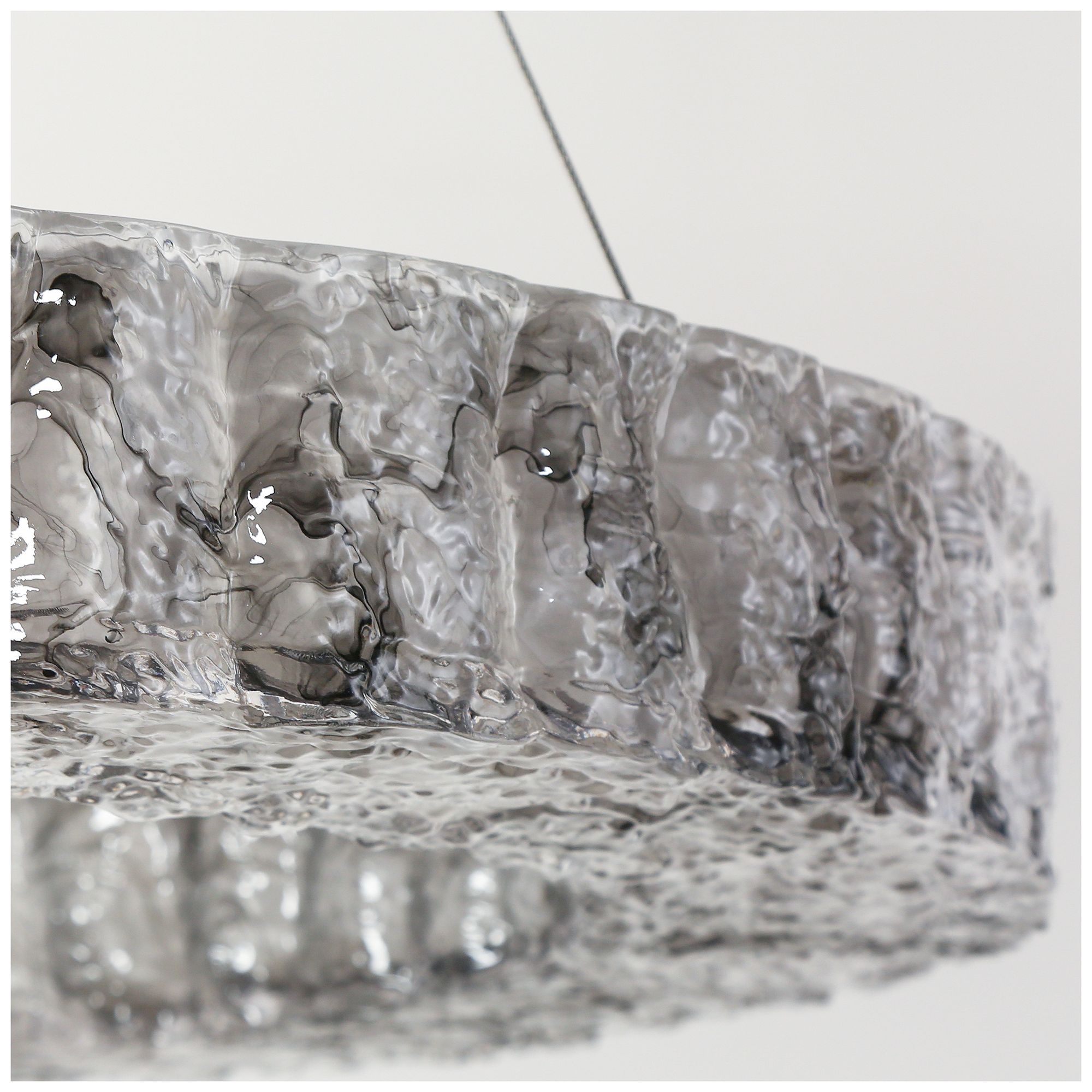 Glovia 1-Light LED Resin Ring Chandelier - Made to Order
