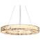 Glovia 1-Light LED Resin Ring Chandelier