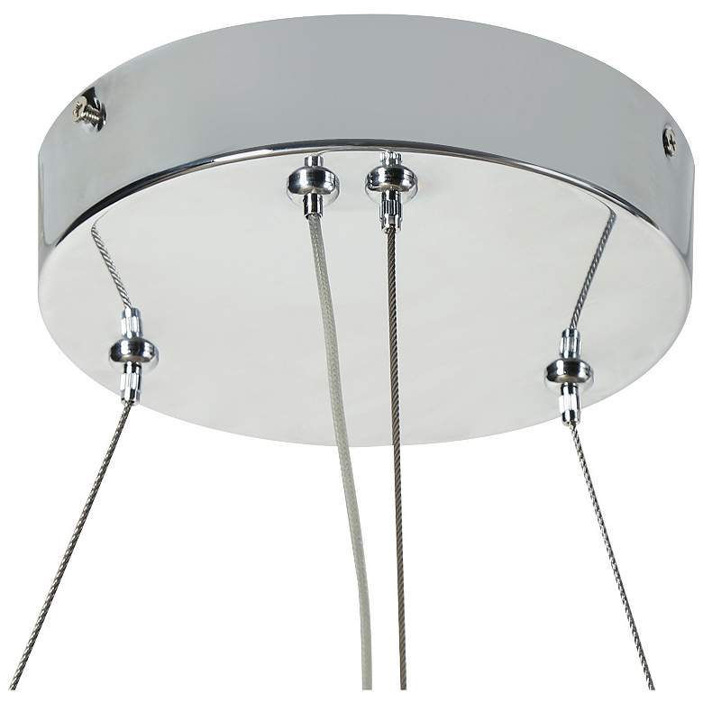 Image 3 Glovia 1-Light LED Resin Ring Chandelier more views
