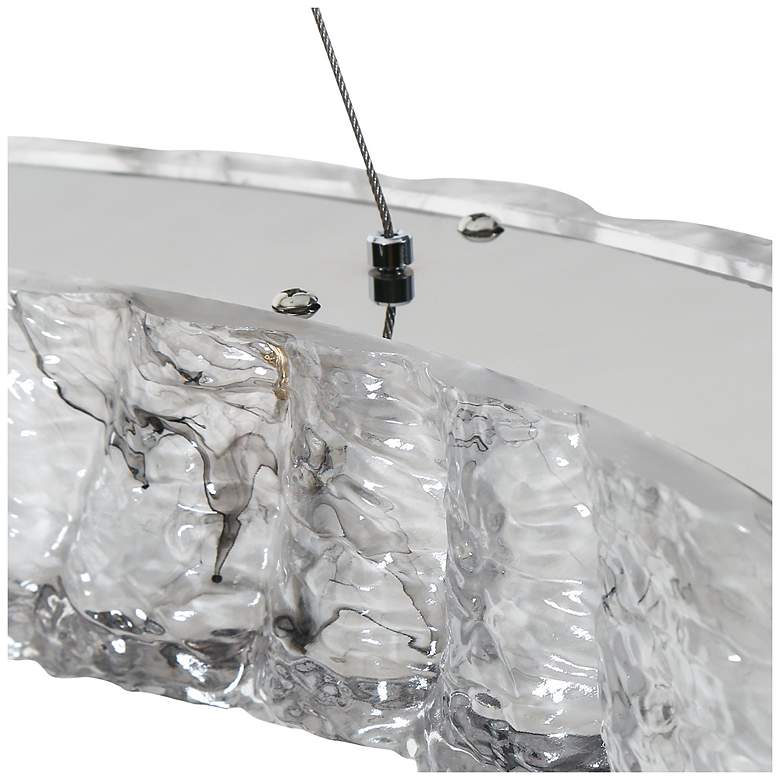 Image 4 Glovia 1-Light LED Resin Ring Chandelier more views