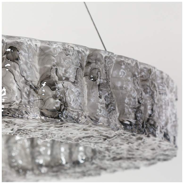Image 5 Glovia 1-Light LED Resin Ring Chandelier more views