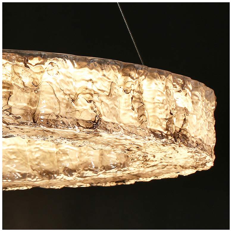 Image 6 Glovia 1-Light LED Resin Ring Chandelier more views